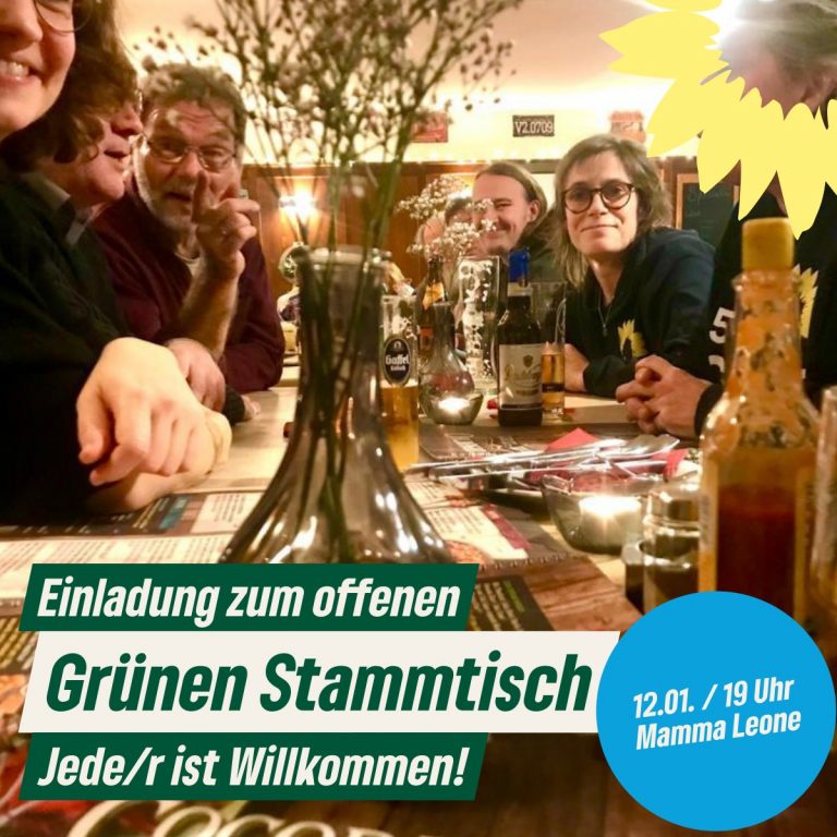 Einladung zum offenen Grünen Stammtisch – Grüne Erftstadt